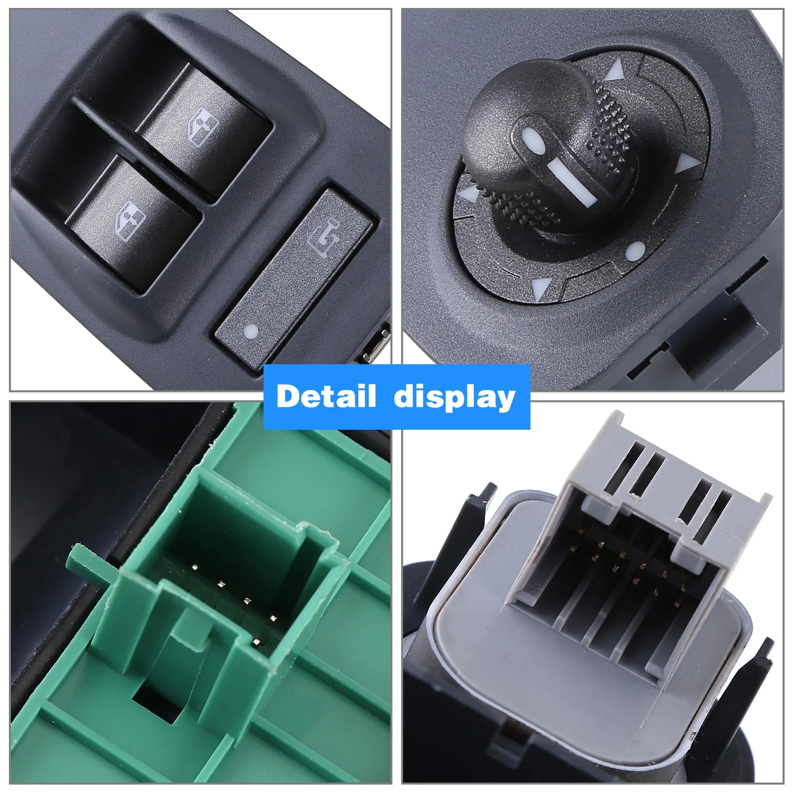 Window Lift Switch 1608705680 Compatible for Fiat Ducato 3 Citroen Jumper 2 Peugeot Boxer 2