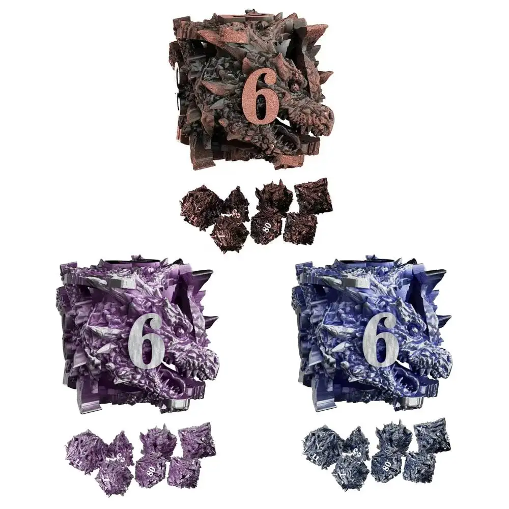 Dragon Head Dice Dnd Dice set, RPG Metal dice for role play games players for Dungeons & Dragons D&D Dice RPG Polyhedral Dices