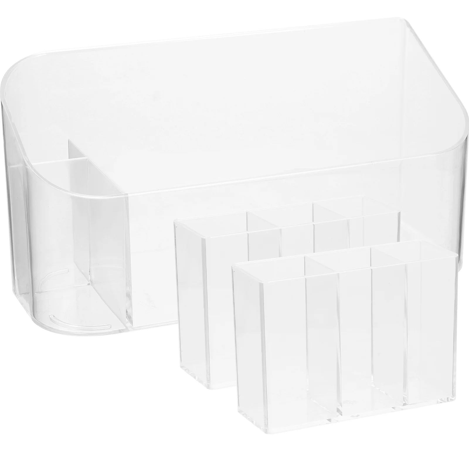 

Makeup Tray Storage ganizer Clear Plastic Cosmetics Holder Skincare Container Vanity Desk Accessories Practical
