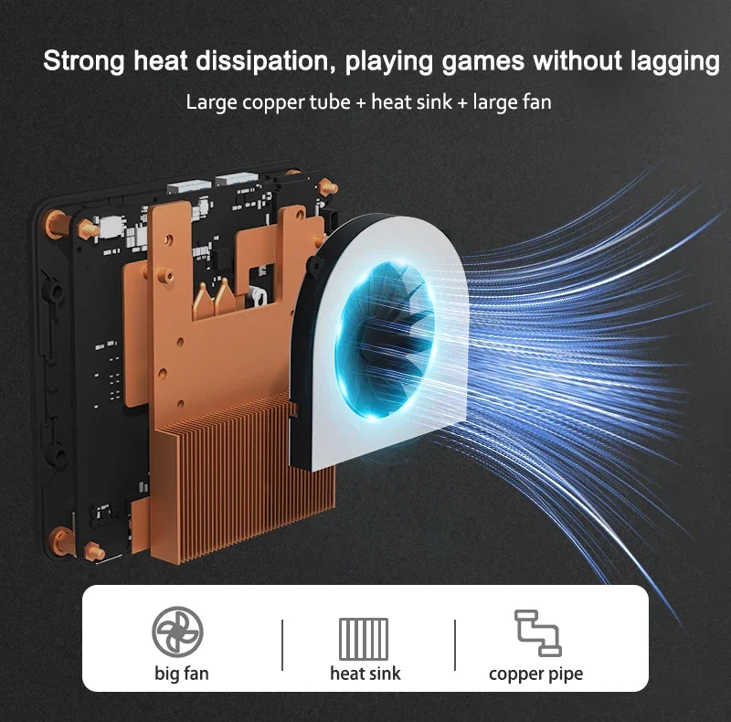 GenMachine Ryzen 7 7730U Mini PC AMD Ryzen Dual Channel DDR4 3200T/s 16GB 500GB PCIe4.0 SSD WiFi6 BT5.2 diy Gaming Computer
