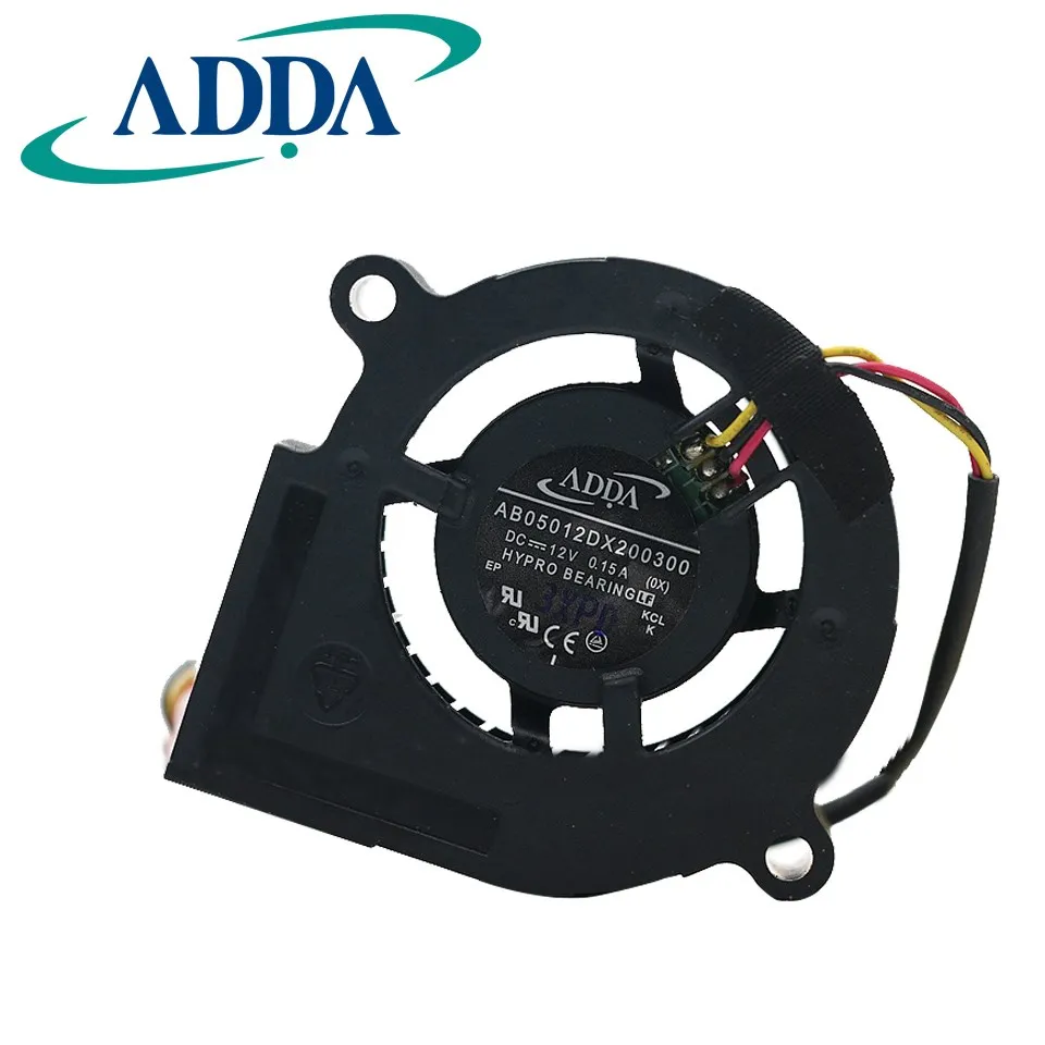 

ADDA 5020 DC12V 0.15A AB05012DX200300 5cm 50mm turbo cooling fan