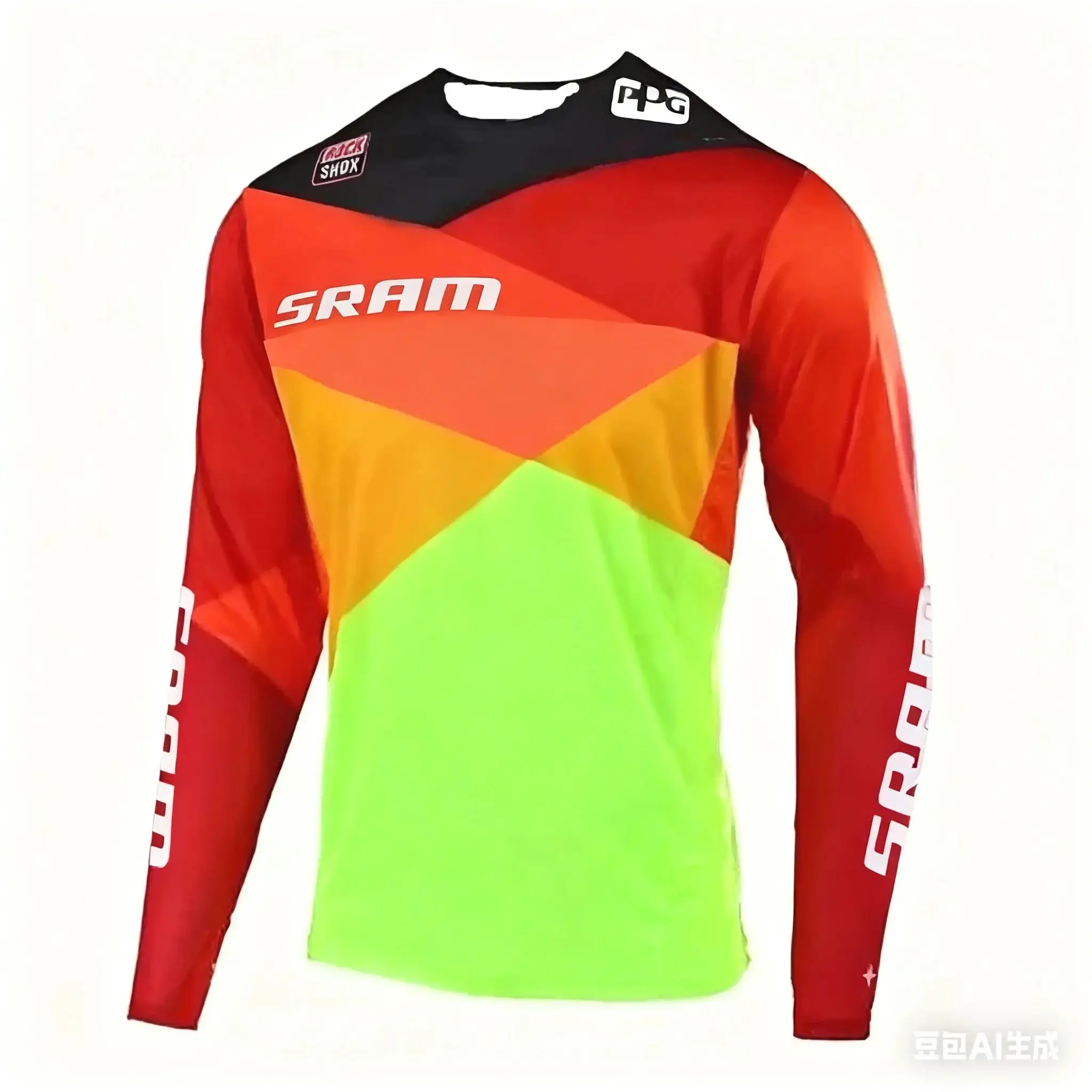 Herren Langarm-T-Shirt für Mountainbiking, Motocross und Radsport, Jugend-Outdoor-Sporttrikot, Wettkampfuniform, Lockeres Shirt