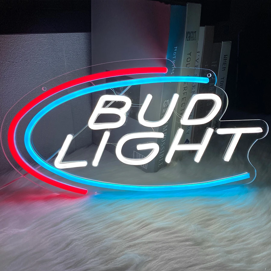 Budweiser Beer Logo Led Neon Signs, Used In Bars, Men'S Caves, Beer Clubs, Pubs Led Business Signs, Carnival Parties.