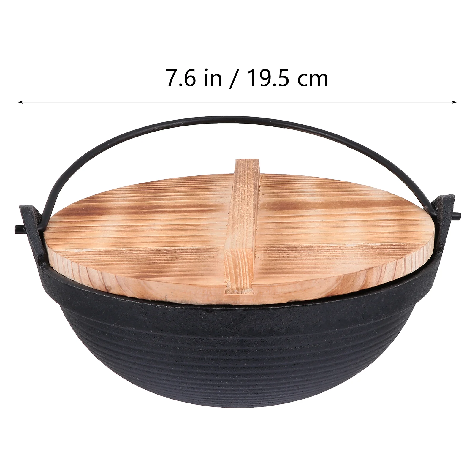 Pot Hiking Cookware Outdoor Hanging Multifunction Backpacking Multifunctional Stockpot Wood Picnic Tableware