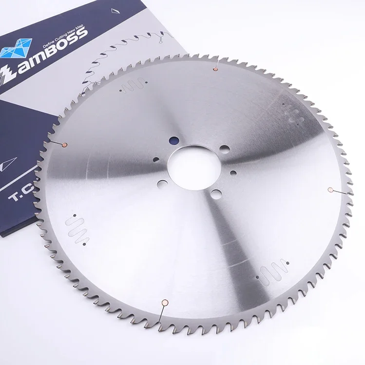 Lamboss 400mm 84T PCD Carbide Diamond Saw Blade Freud Leitz Panel Sizing For Cutting Wood MDF