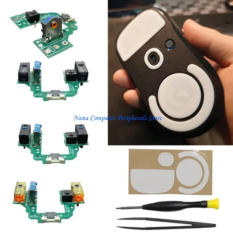 F68C WeldingFree Mouse Microswitch Button Board Motherboards for GProX Superlight