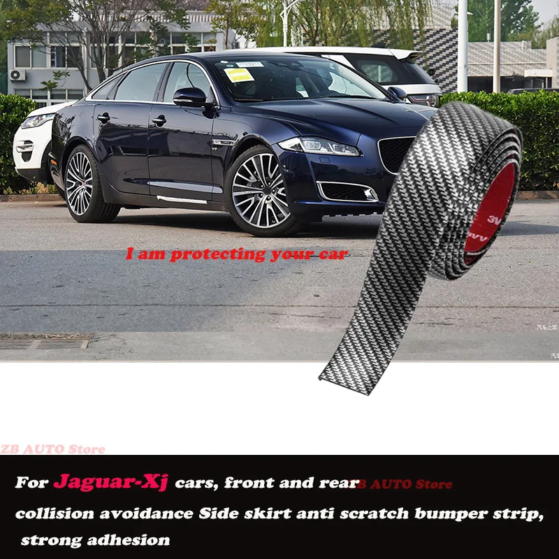 

Strong adhesive bumper strip, front and rear lip side skirts, collision and scratch resistant, suitable For Jaguar Xj