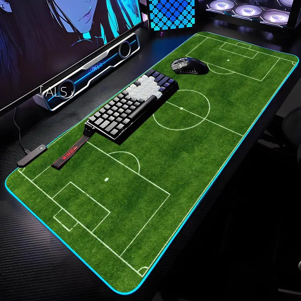 

Football Field Stadium Art Mouse Pad RGB Backlit Mouse Pad Laptop Mouse Pad Laptop Gamer Computer Desk Gaming Accessories
