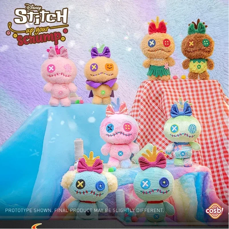 

Genuine Disney Stitch Up Your Scrump Cosbi Series Blind Box Soft Squishy Cute Plush Doll Surprise Festival Gift For Fans