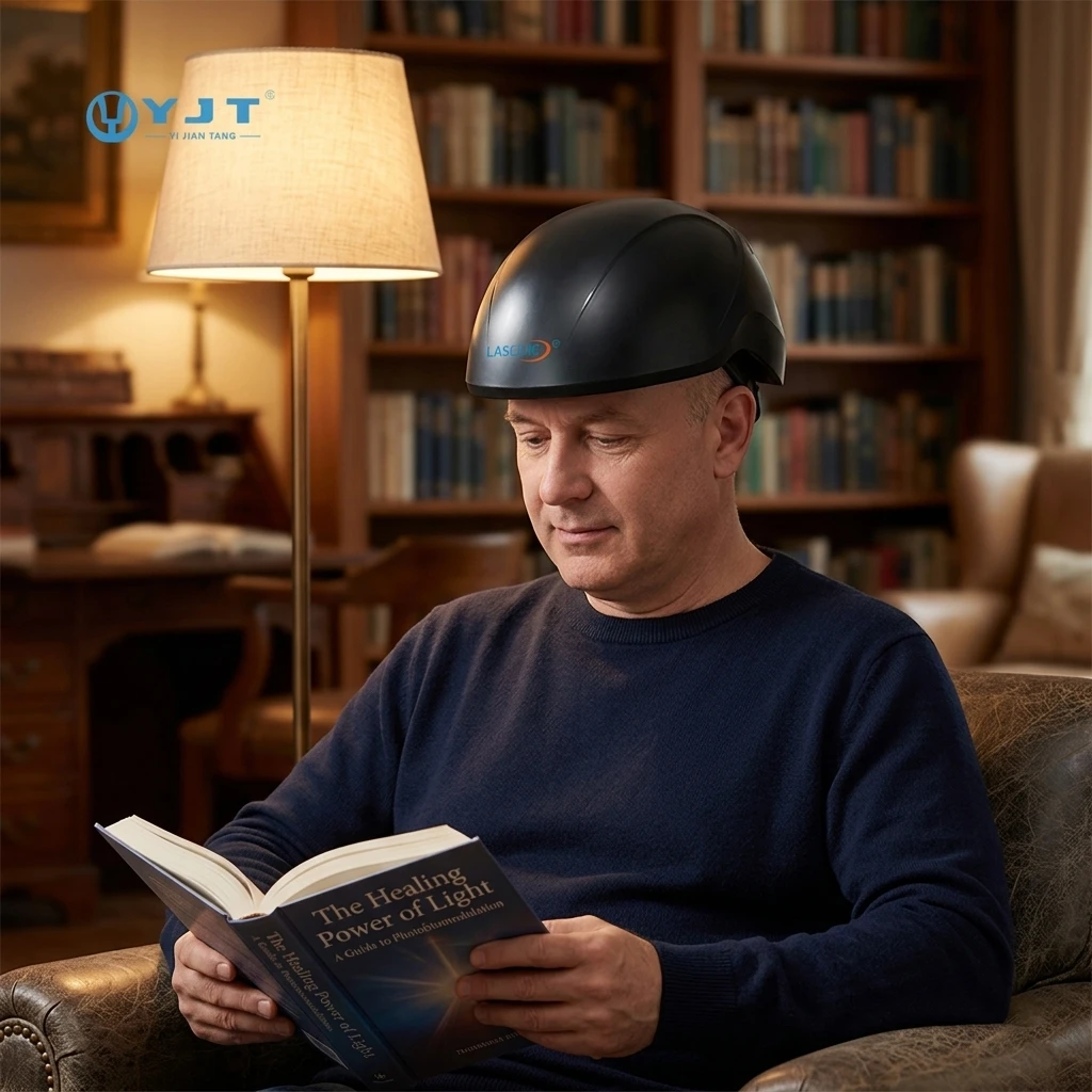 Wireless Laser Hair Growth Helmet 552 Diodes LLLT Cap Red Light Therapy Hat For Men Women Scalp Stimulator Device
