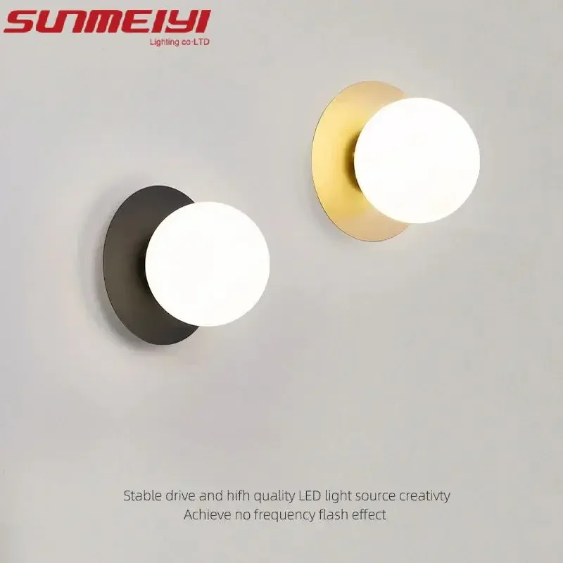 Modern Minimalist Luxurious Bedroom Bedside Wall Lamp Nordic Style Living Room Background Wall Lighting for Staircase Corridor