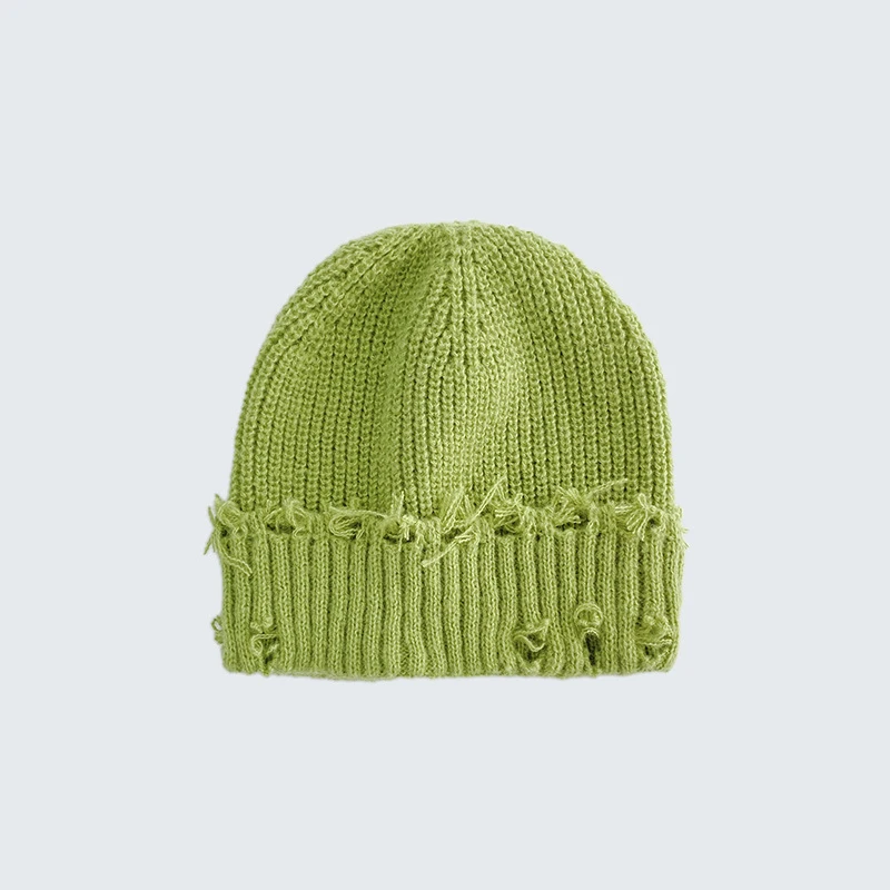 1 Stück Strickmütze für Herbst und Winter, modische, elastische Mütze mit Löchern, geeignet für Erwachsene und Jugendliche. – Detail 11