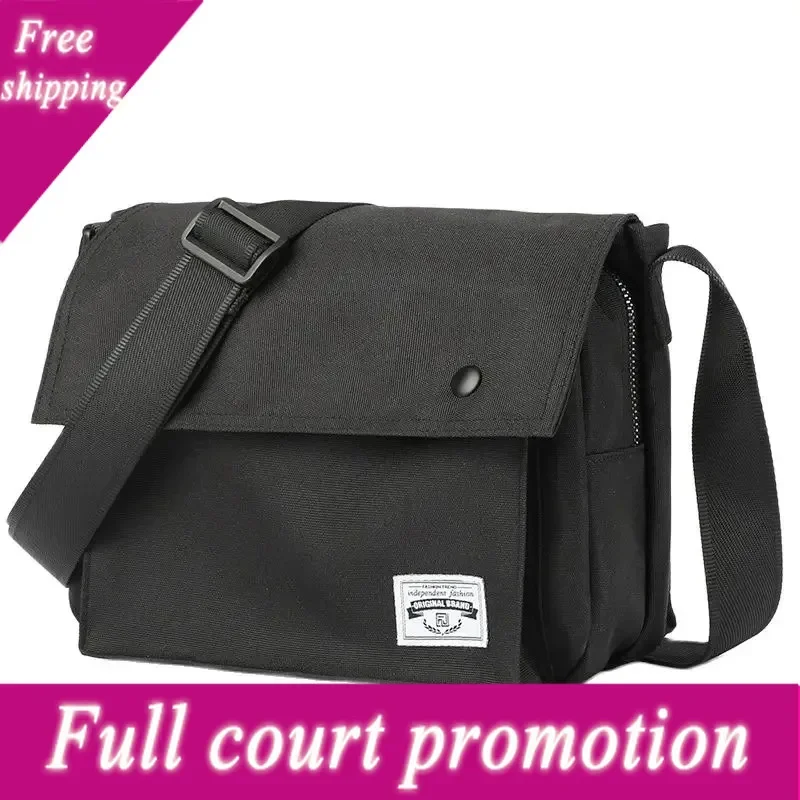 

Casual Shoulder Messenger Splash-proof Nylon Fashion Crossbody Men's Streetwear Short Travel Bag for Teeanger
