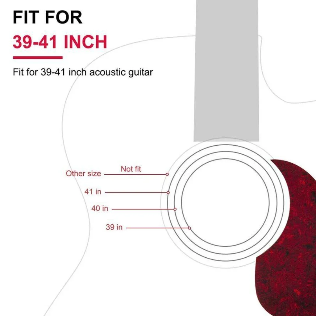 Classic Folk Acoustic Guitar Pickguard Self-adhesive Pick Guard Sticker 38 40 41 42 Inch Gitar Guitarra Parts Accessories