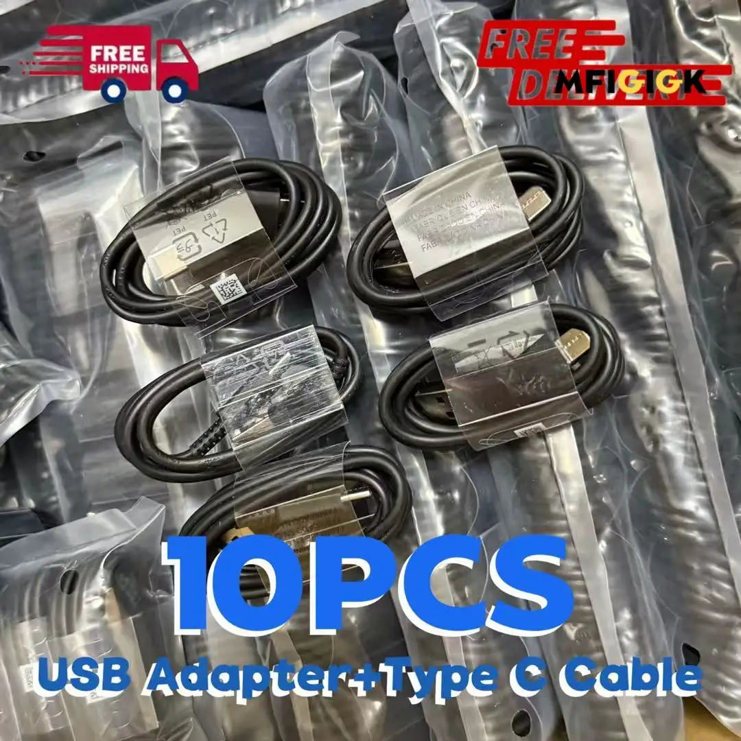 MFIGlGK 10pcs Lot Type C Android Charger Data Lead Fast Charging USB C CableCord4ft for Samsung for GalaxyS9/S9Plus/S8/S8+/Note8