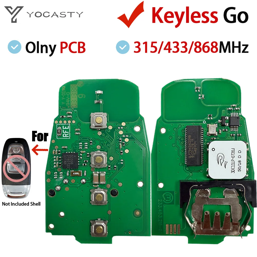 YOCASTY Keyless Go PCB 4G0959754J 8T0959754K For Audi 2010 2011 2012 2013 2014 2017 2018 A4 A5 A6 A7 S5 4H0959754F 4G0959754F