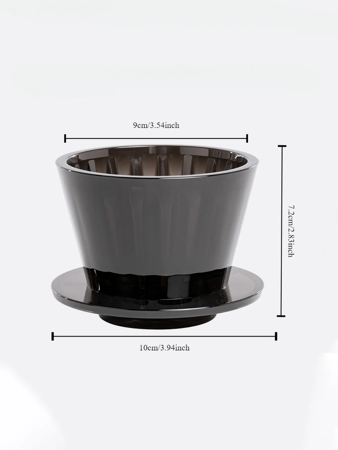 Wave Coffee Dripper Crystal Eye Pour Over Coffee Filter Cups Coffee Maker Flat Bottom Increase Uniformity .50 pieces of hand-gro