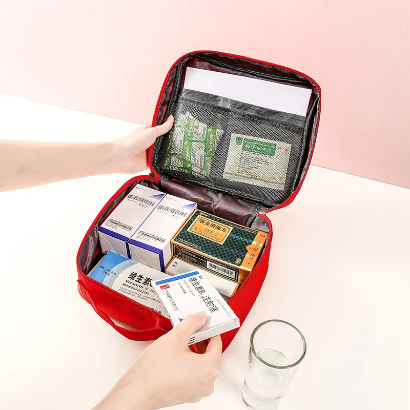 Travel Portable First Aid Medical Kit Home Useful Mini Medicine Storage Box Outdoor Camping Emergency Survival Bag Pill Case