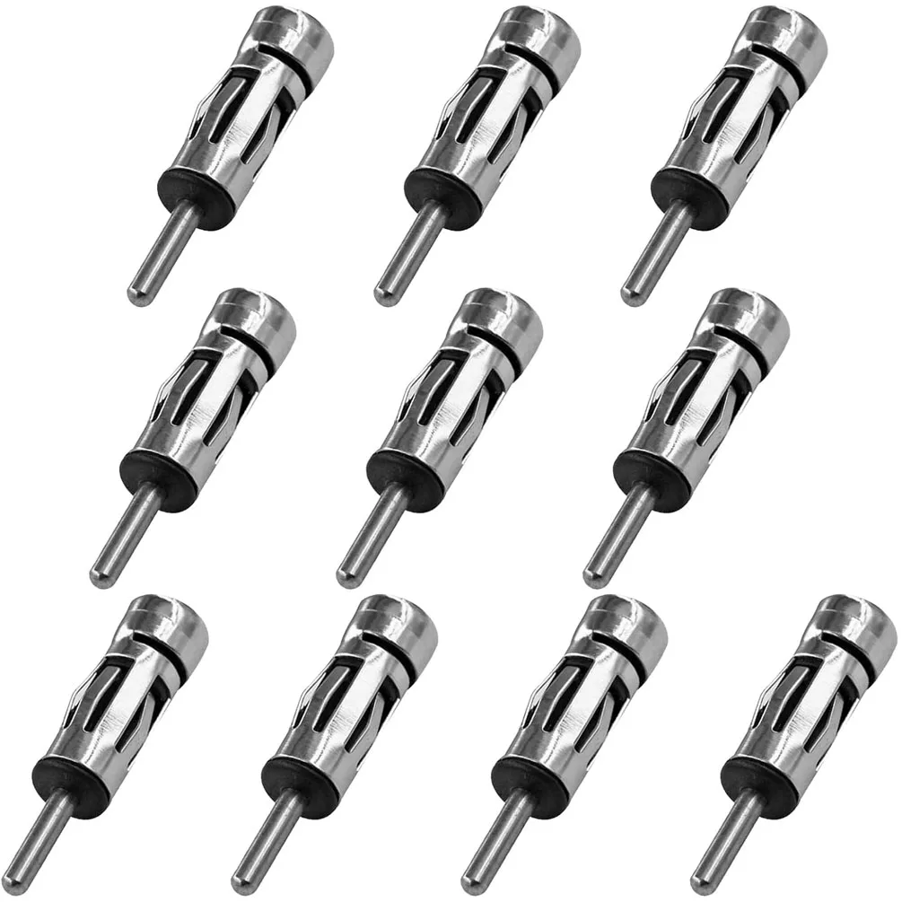 10PCS Universal Car Radio Stereo ISO to DIN Aerial Antenna Mast Adaptor Connector Plug - Essential Car Accessories Converter