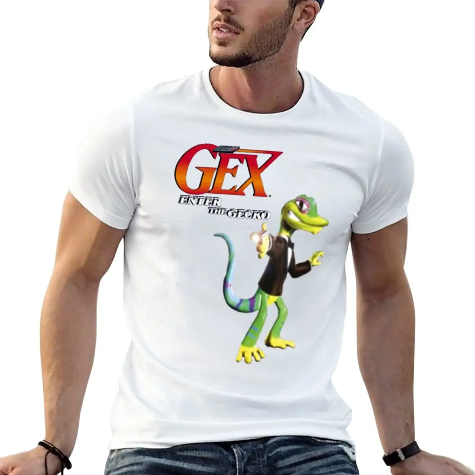 

Gex Enter The Gecko Essential T-Shirt aesthetic clothes sublime Blouse heavyweight t shirts for men