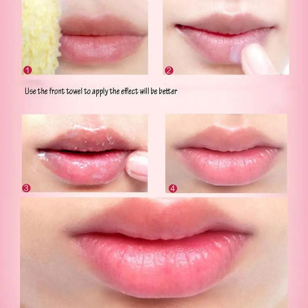 Magic Lip Lighten Scrub Dark Black Lip Removal Exfoliation Fade Moisturizing Pink Balm Brighten Lip Dull Anti-Crack Pigment D5Q4