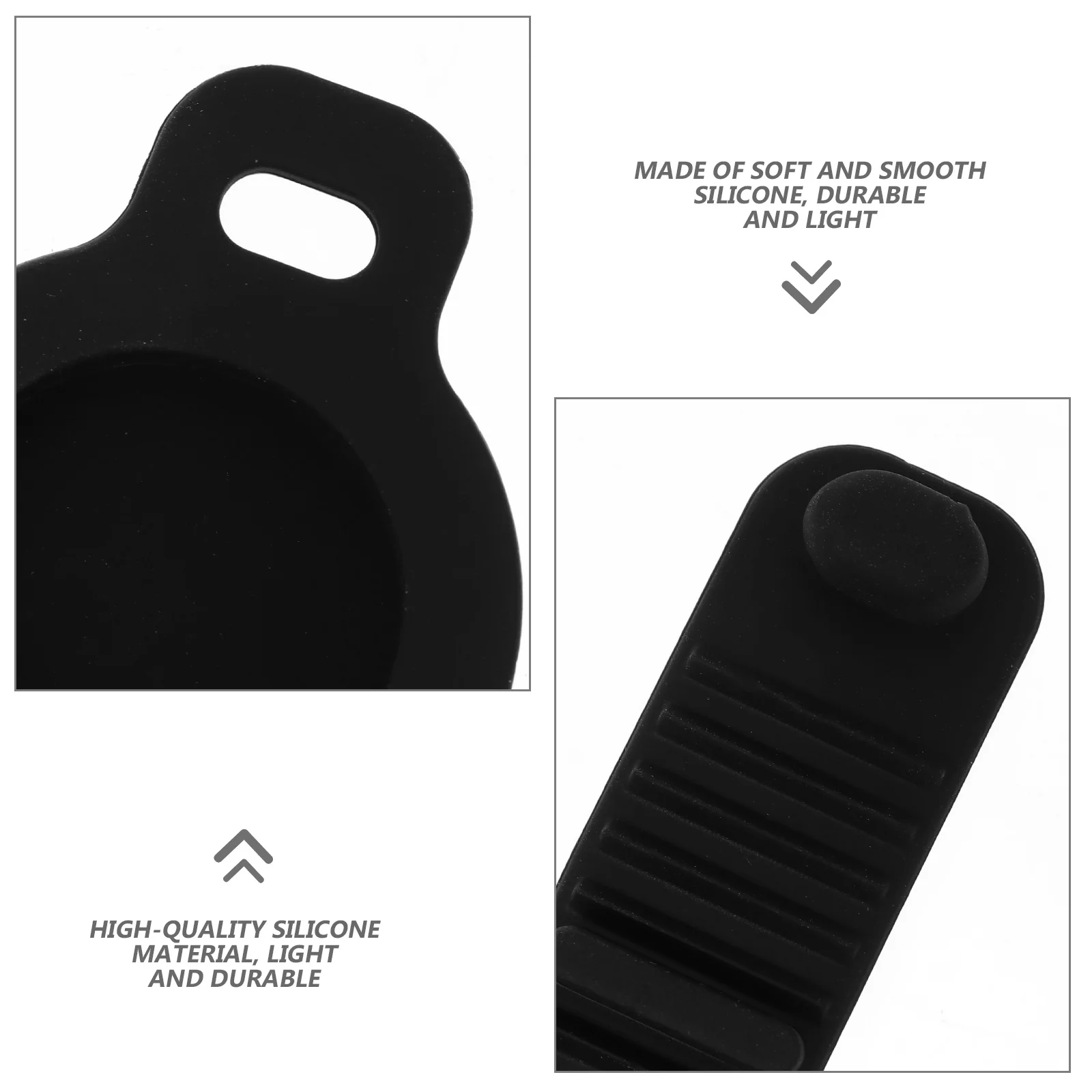 

1Pcs Pet Tracer Protective Silicone Case Durable Shockproof Dog Collar Holder Compatible Black Lightweight Cover