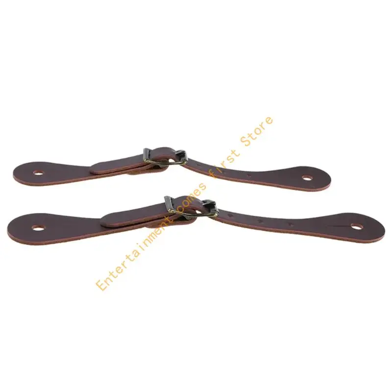 Adjustable PU Spur Strap with Closures, 1 Pair for Boot 55KD