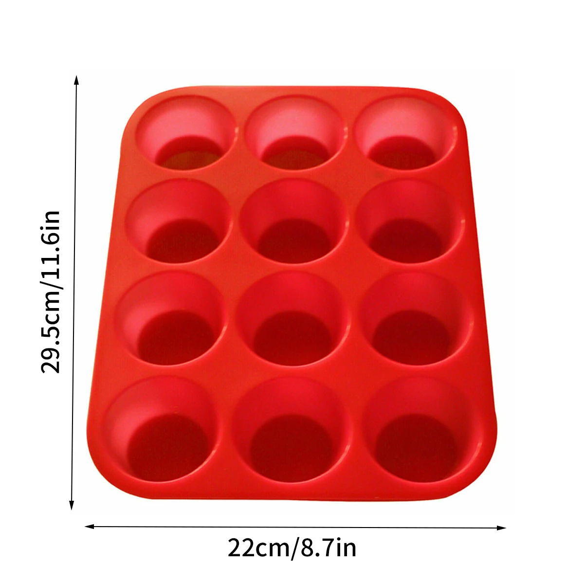 1 Piece Silicone Non Stick Muffin Tin Tray Baking Pudding Mould Bun Cup Round Cylinder Cake Molds Silicone Molds For Baking