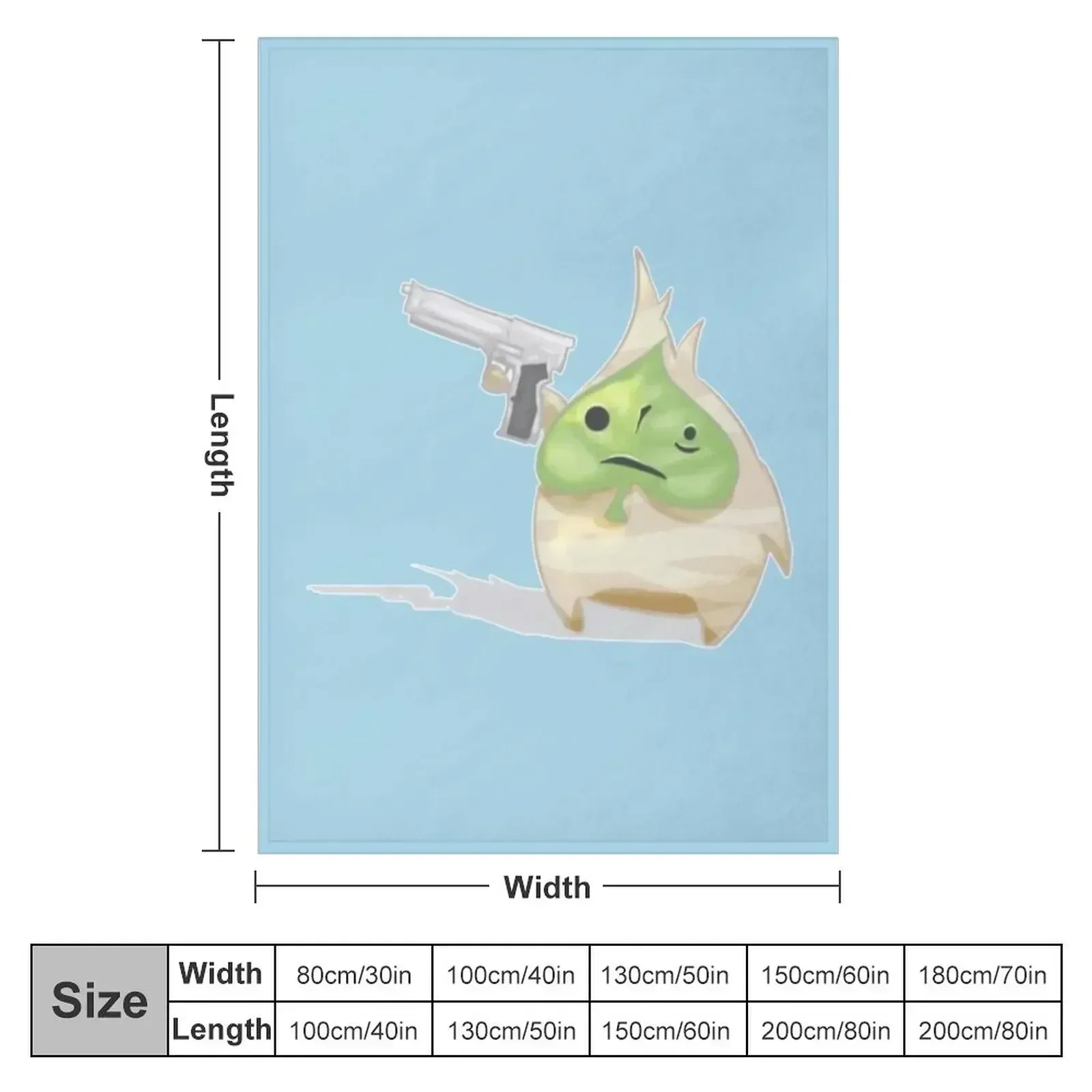 Korok Gun Throw Blanket couch cozy soft plush fuzzy picnic outdoor blanket