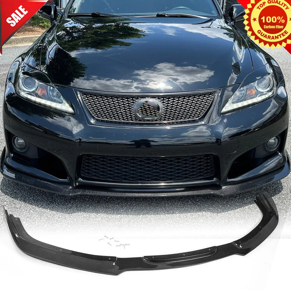 For LEXUS IS F Sedan 4-Door 2011-2012 Carbon Fiber Rear Bumper Lower Lip Diffuser Splitter Body Kits