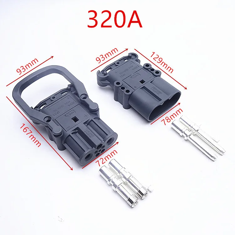 Electric forklift charger male plug accessories 320A charger connector battery battery plug