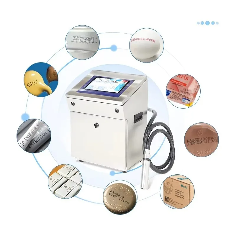 Automatic Inkjet Coding Machines Printer Industrial Date Expiration Date Serial Number Batch Code Printing Packaging Marking Use