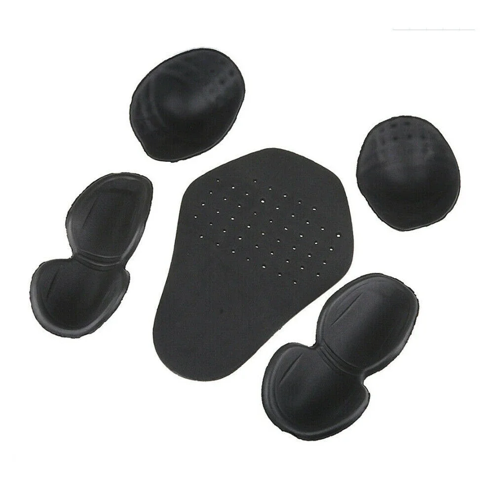 5Pcs/Set Motorcycle Shoulder Protector Elbow Protector Back Protector Motorcycl riding suit built-in protective gear EVA