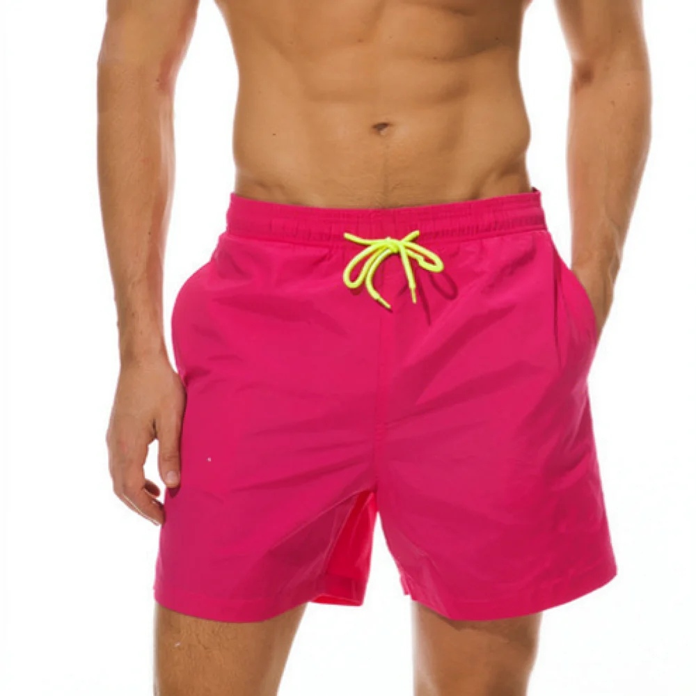 Breathable Mens Beach Shorts Quick Dry Swim Trunks Summer Casual Athletic Boardshorts Water Resistant Lightweight Vacation Pants