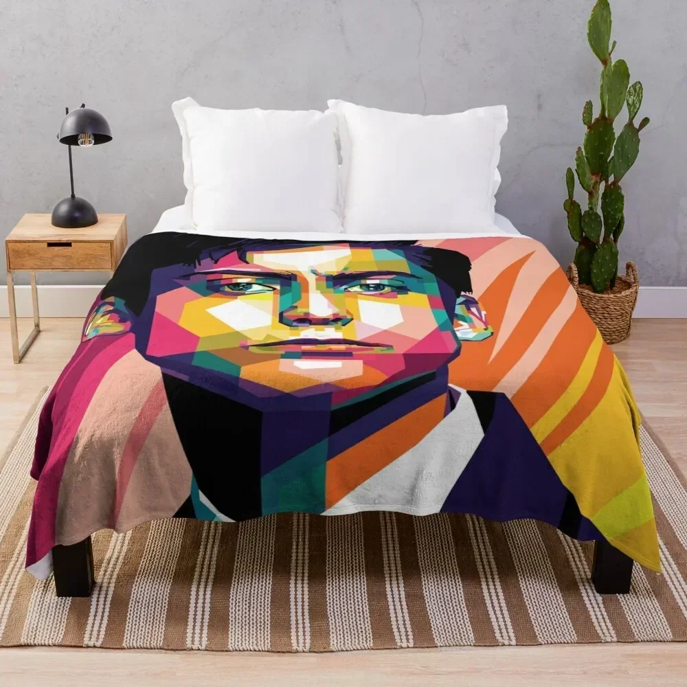 

Number Five Throw Blanket Anti Shedding Soft Fuzzy Blanket for Home