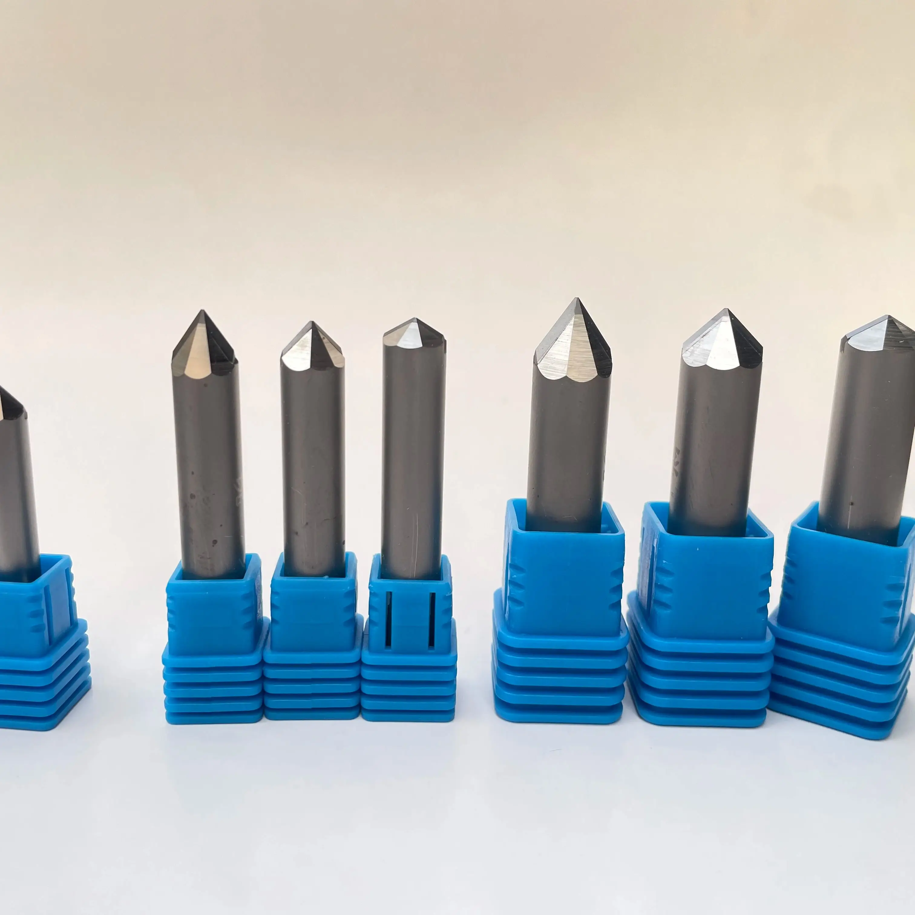 PCD V Shape and 6 Edge engraving bits Diamond Router Bits wholesaler