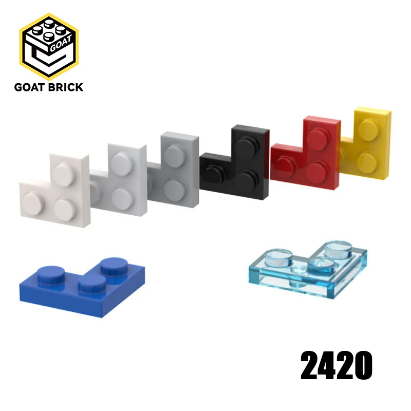 10 szt. Części MOC 2420 Płytka 2 x 2 Narożna Kompatybilna z Klockami DIY Zestaw do Składania Klocków Zabawka Edukacyjna dla Dzieci Prezent Urodzinowy