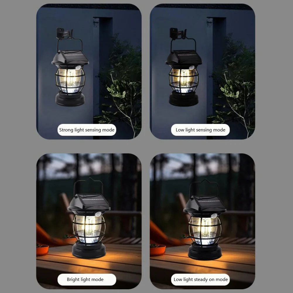 Solar Wall Lights Outdoor Dusk To Dawn Porch Lights Type-C Rechargeable IP65 Waterproof Solar Induction Wall Lamp For Patio Yard