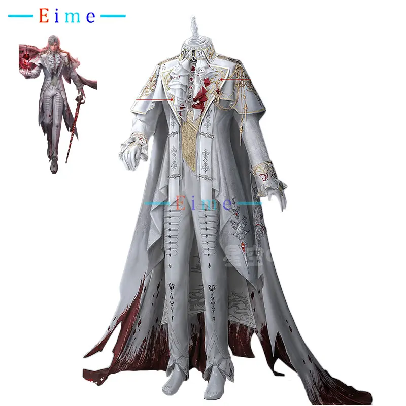 

Sylus Cosplay Costume Game Love and Deepspace Mr Q Cosplay white suits fancy Party outfits Halloween Uniforms Custom Made