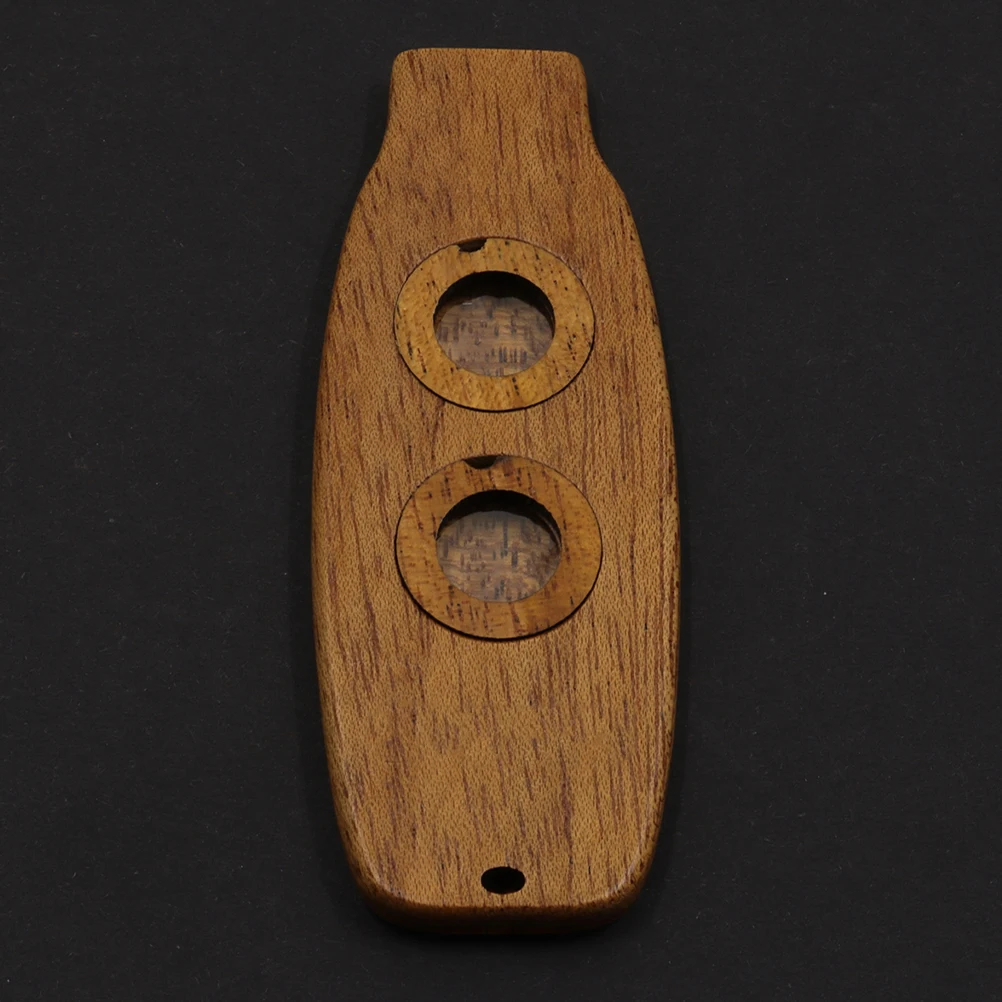 

Wooden Kazoo Classic Dual Hole Durable Lightweight Portable Musical Instrument Guitar Partner for Starter