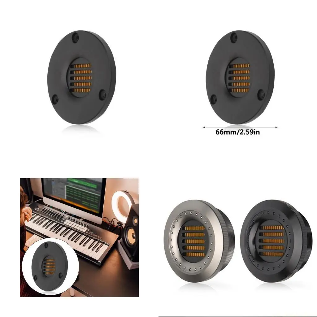 E56B 4/8Ohm 1.5inch Tweeter Speaker Unit Air Motions 30W HIFI Treble Speaker Belt Type High Speaker Easy Installation