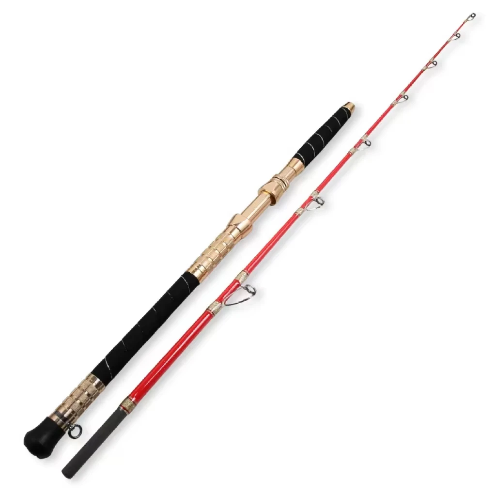 Goture 1.65M 1.8M 2.1M Deep Sea Boat Fishing Rods 30kg Spinning Casting Ocean Boat Trolling Sea fish Rod With metal wheel handle - view 2