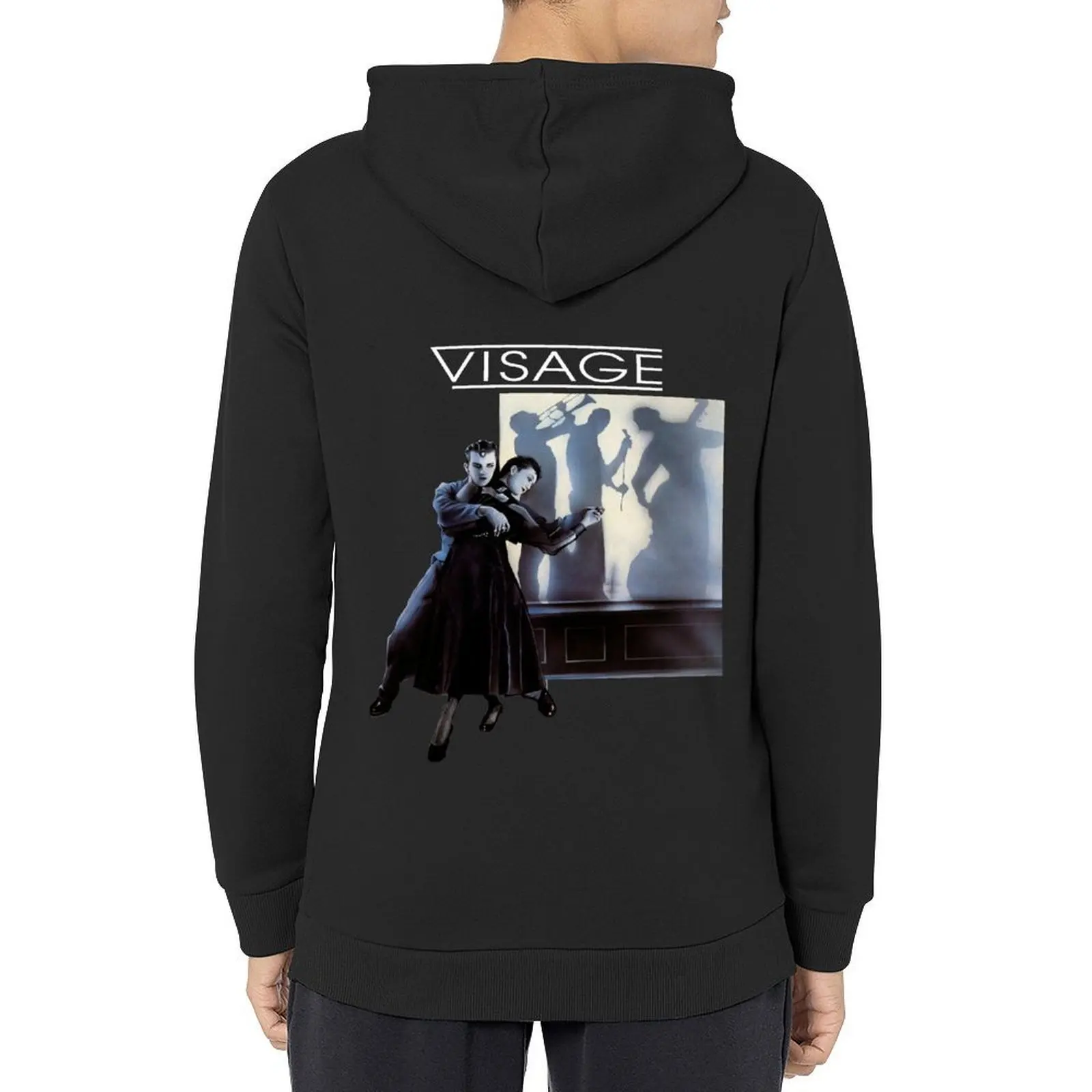 

Visage album art Steve Strange 80's Retro punk new wave band original art design Hoodie men's clothing man hoodie