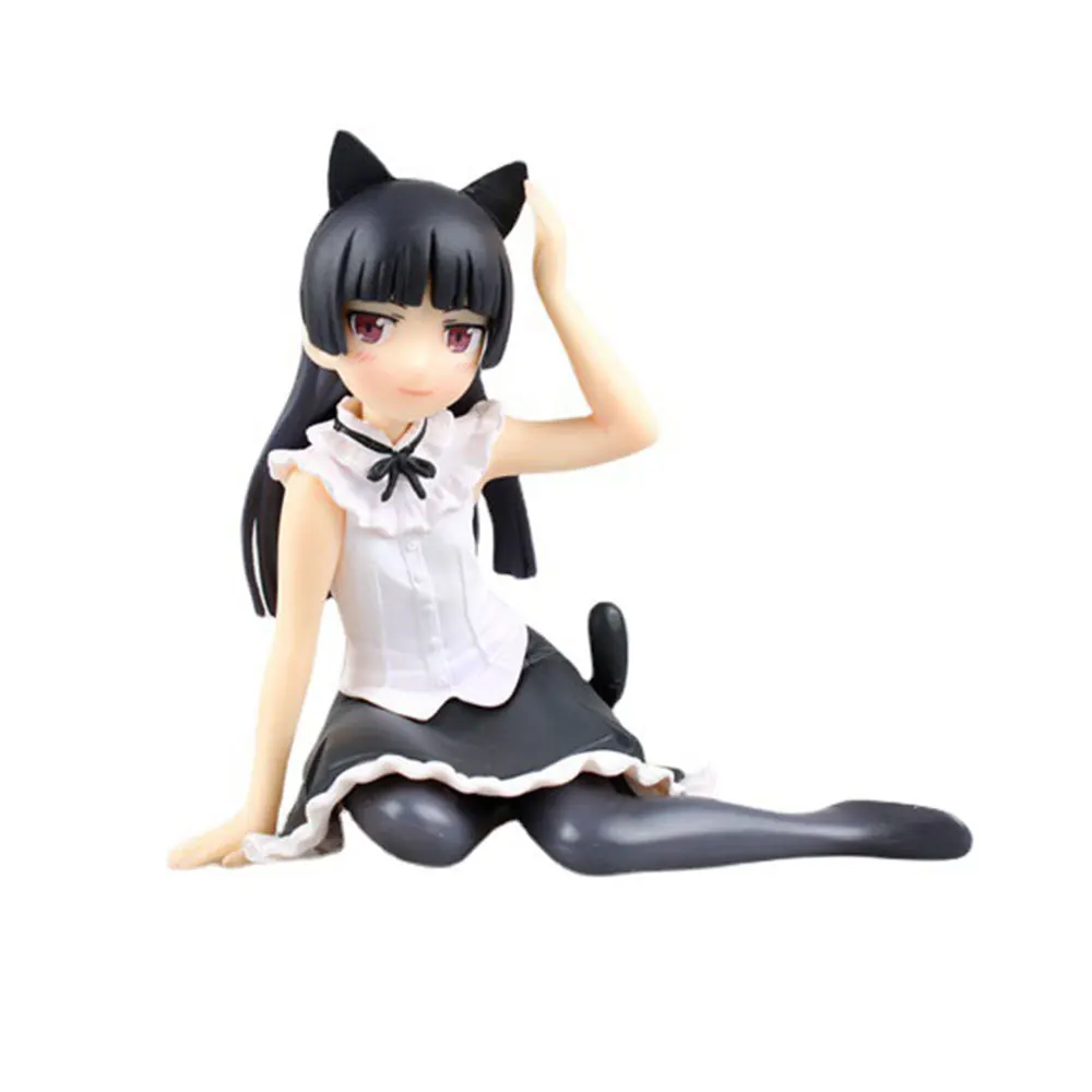 10CM Anime Ore no Imouto ga Konna ni Kawaii Wake ga Nai Figure Gokou Ruri Sitting Cat Ears Anime Model Toy Gift Collection PVC