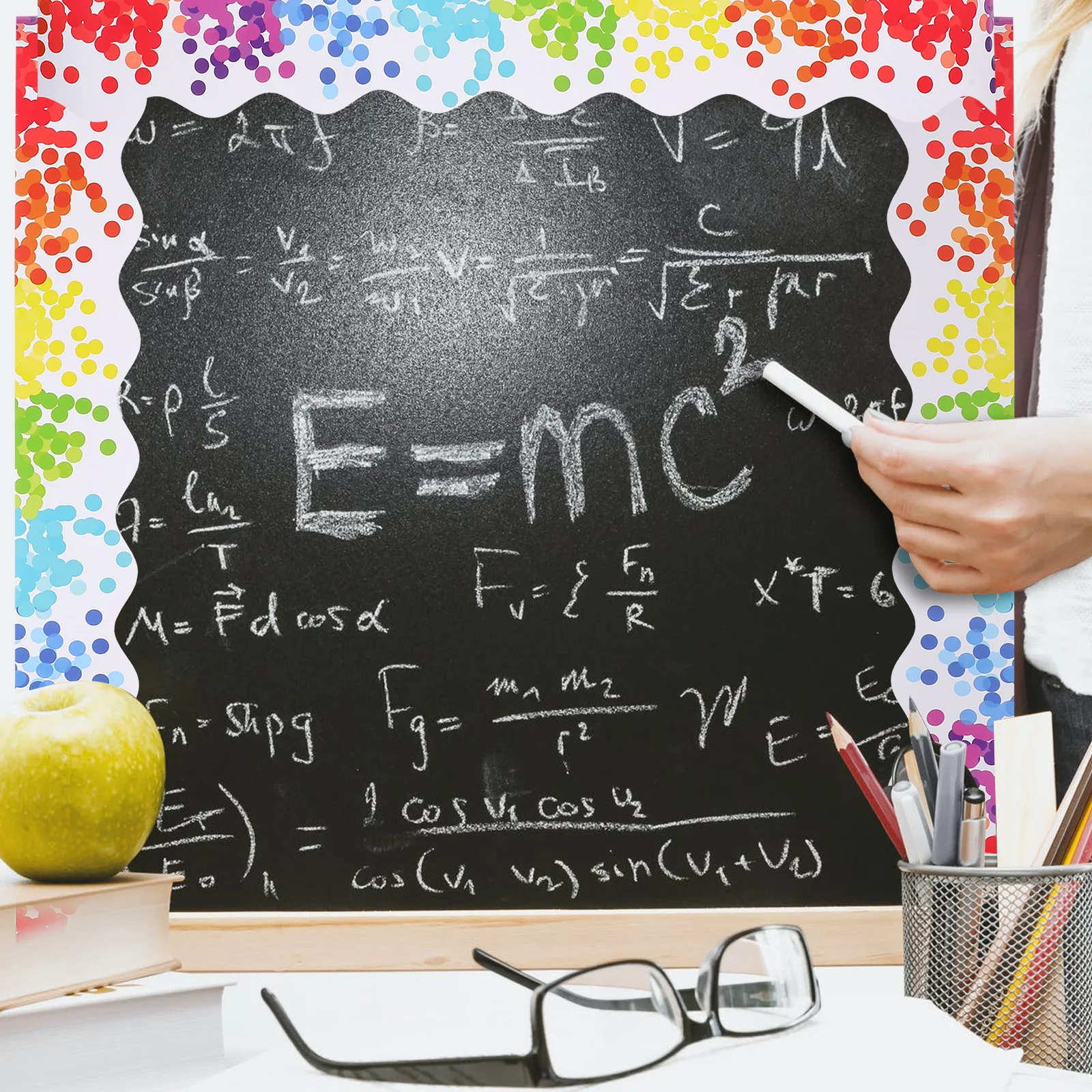 

Chalkboard Border Sticker Decorative Stickers Bulletin Trim Decorate Paper Borders for