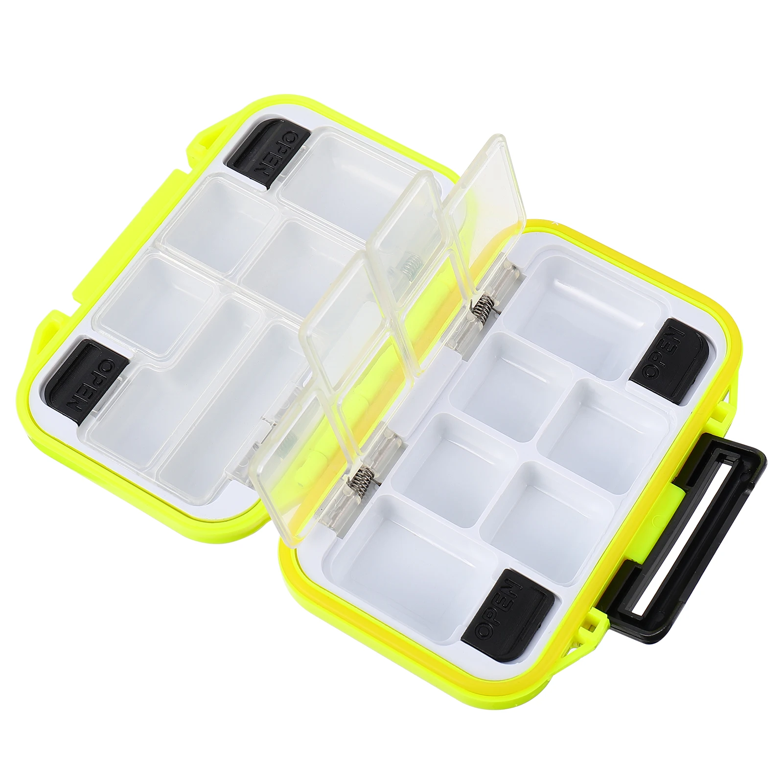

Waterproof Tackle Storage Box With Movable Dividers Clear Lid Durable Organizer For Gear Lures Tackle Organizer Fishing Gear Box
