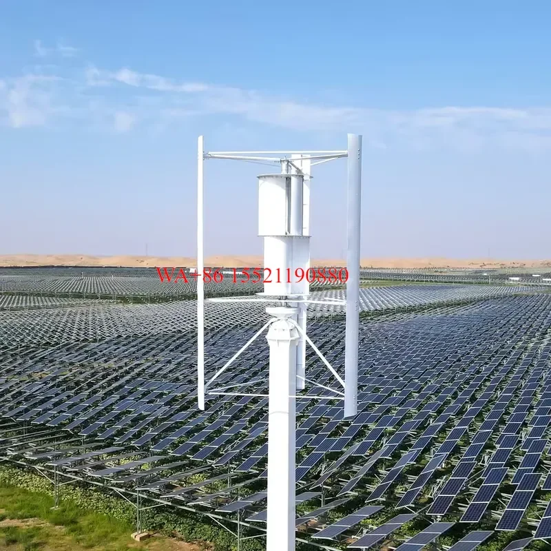 WMWMNU 2026 New Spiral Wind Turbine 50 Kw Residential Wind Generator With Controller for Home Use