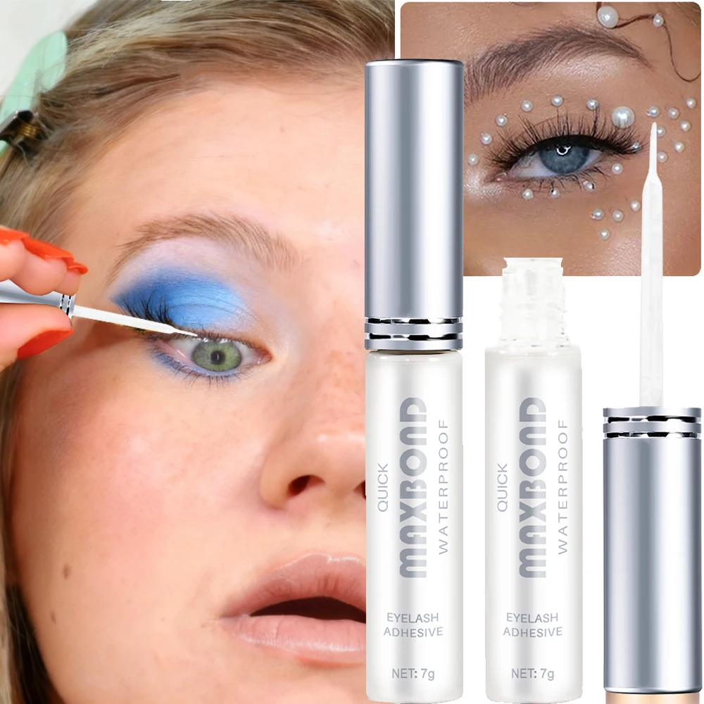 7 グラム接着剤つけまつげ用速乾性長期持続防水透明接着剤ラインストーン/グリッターまつげ接着剤