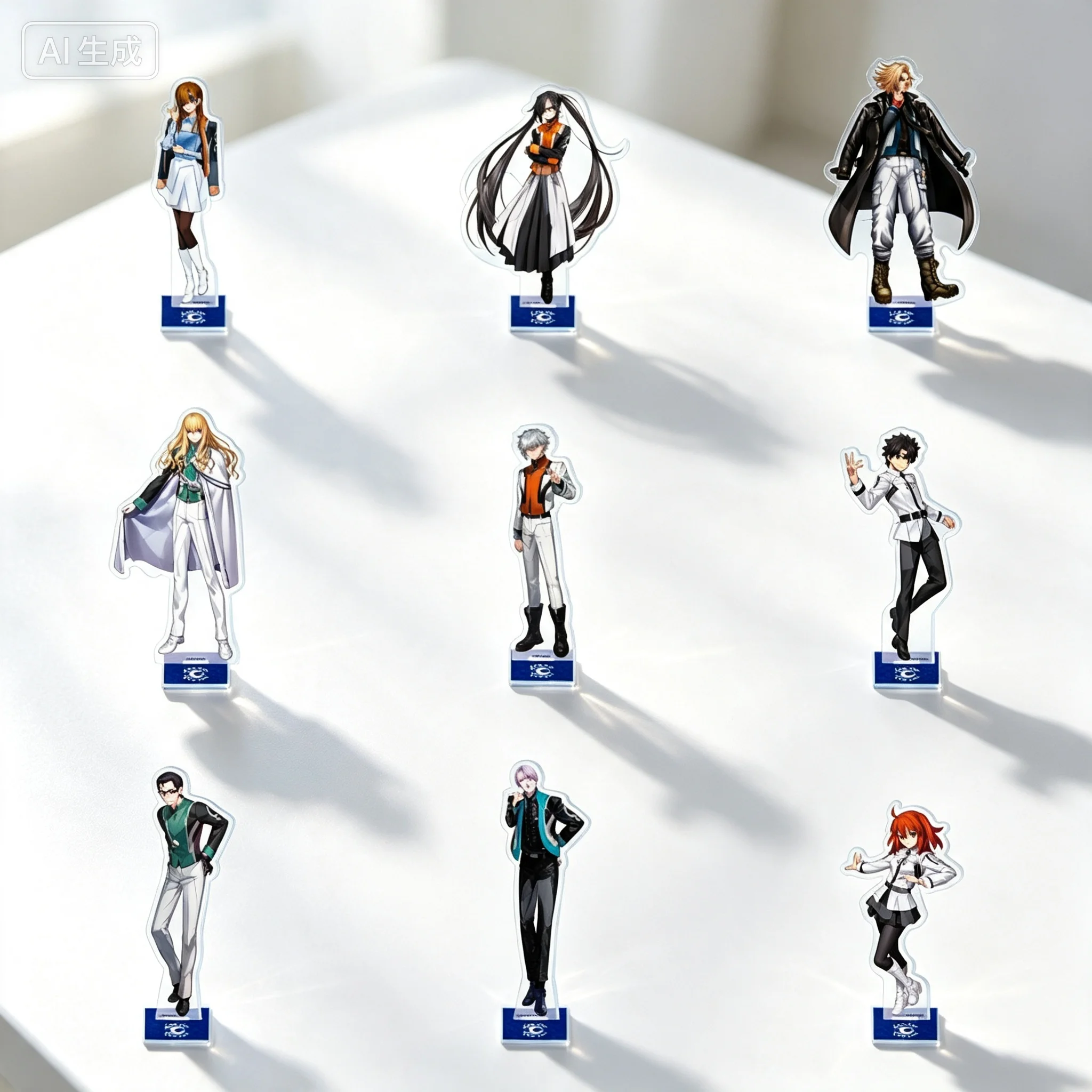 Anime Fate/Grand Order Ritsuka Fujimaru Ritsuka Fujimaru Acrylic Stand Model Plate Keychains Desktop Ornament