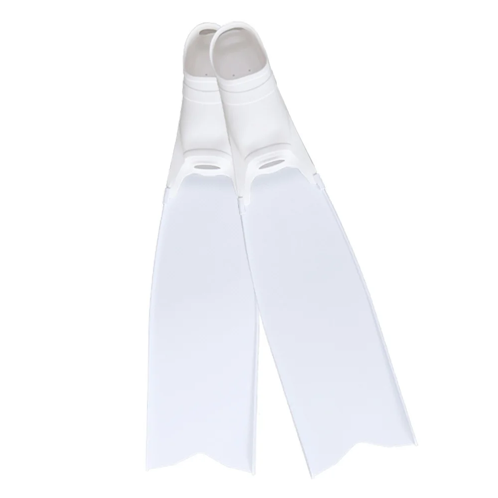 Vollständige Tauchflossen, professionelle Schnorchelflossen, Strandschuhe mit langen Flossenblättern für Freitauchen, Speerfischen, Freitauchflossen – Detail 13